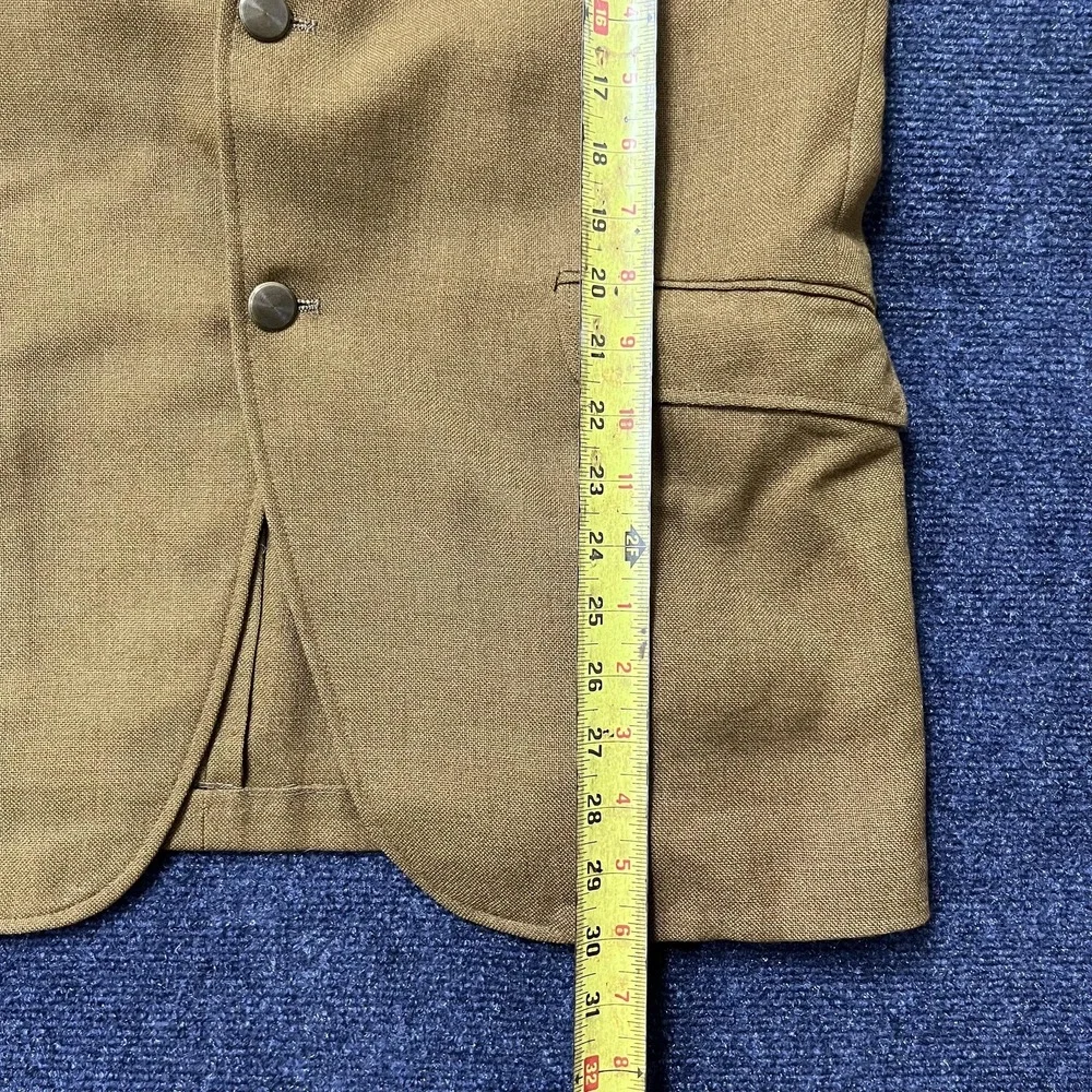Vintage Towncraft Sport Coat Mens 44 Brown Two Button‎ Blazer Jacket Penneys